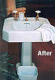 Perma-Glaze is a proprietary blend of polymer resins that can make virtually every fixture in the bathroom or kitchen look like new. Finishes can be matte or glossy and are available in any color. Perma Glaze restores worn and damaged fixtures and surfaces to their original luster in 3 to 4 hours.without removal, at a fraction of the replacement cost.